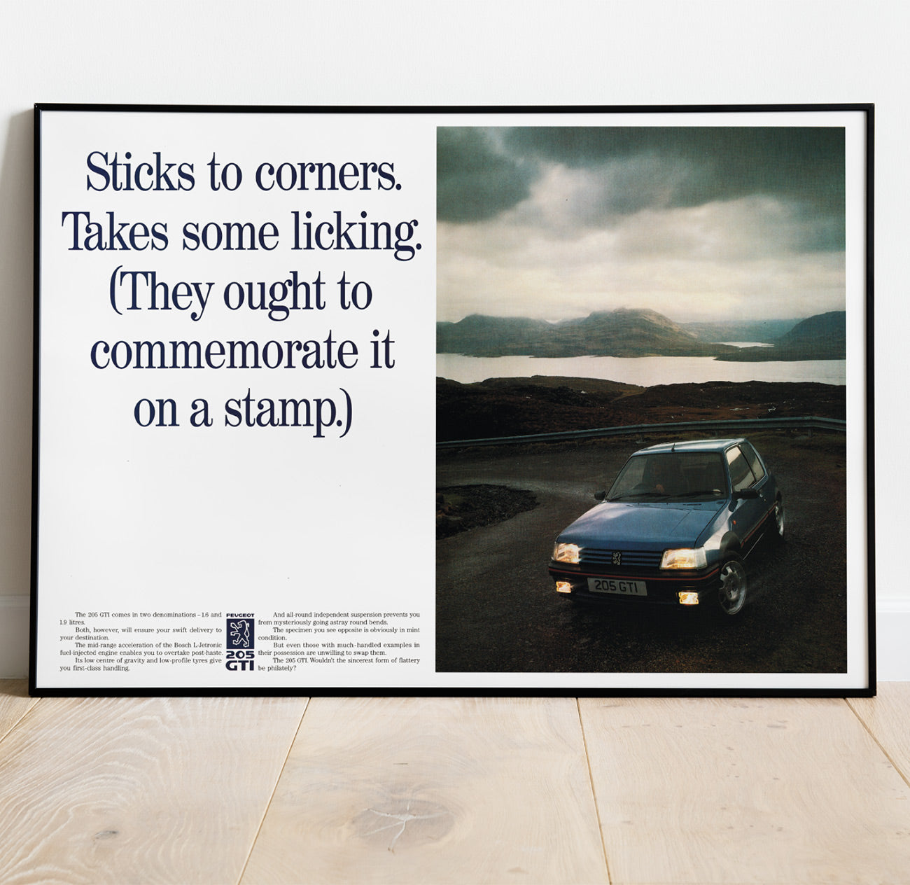 Peugeot 205 GTI Vintage Poster
