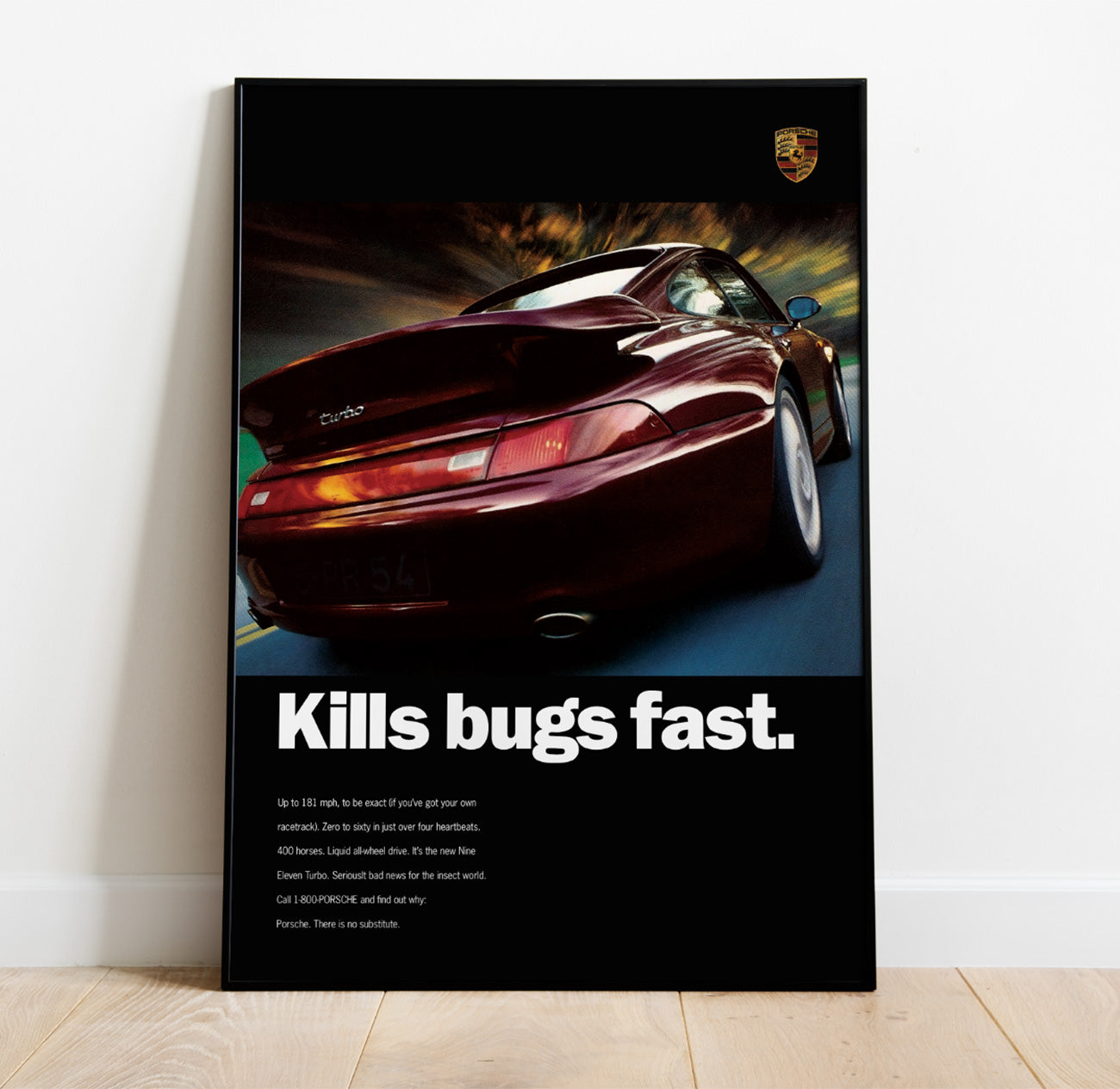Porsche 993 Turbo Vintage Poster – Turbo Dogma