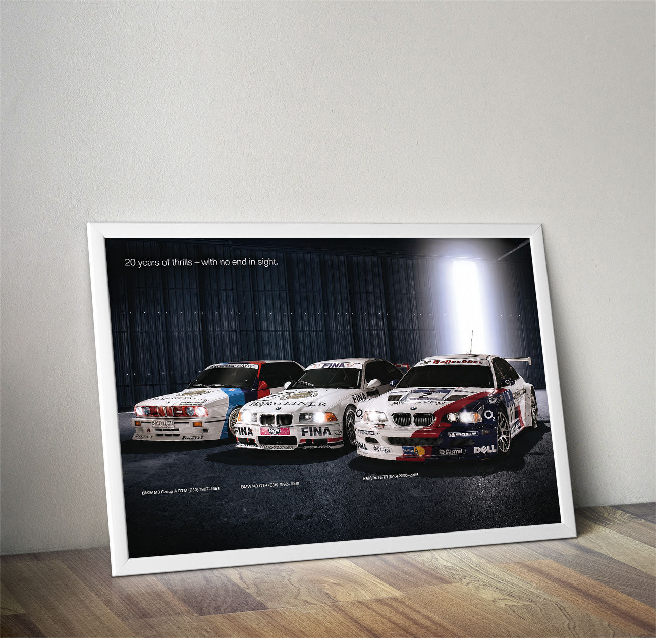 BMW M3 History Celebration Poster (E30, E36, E46)