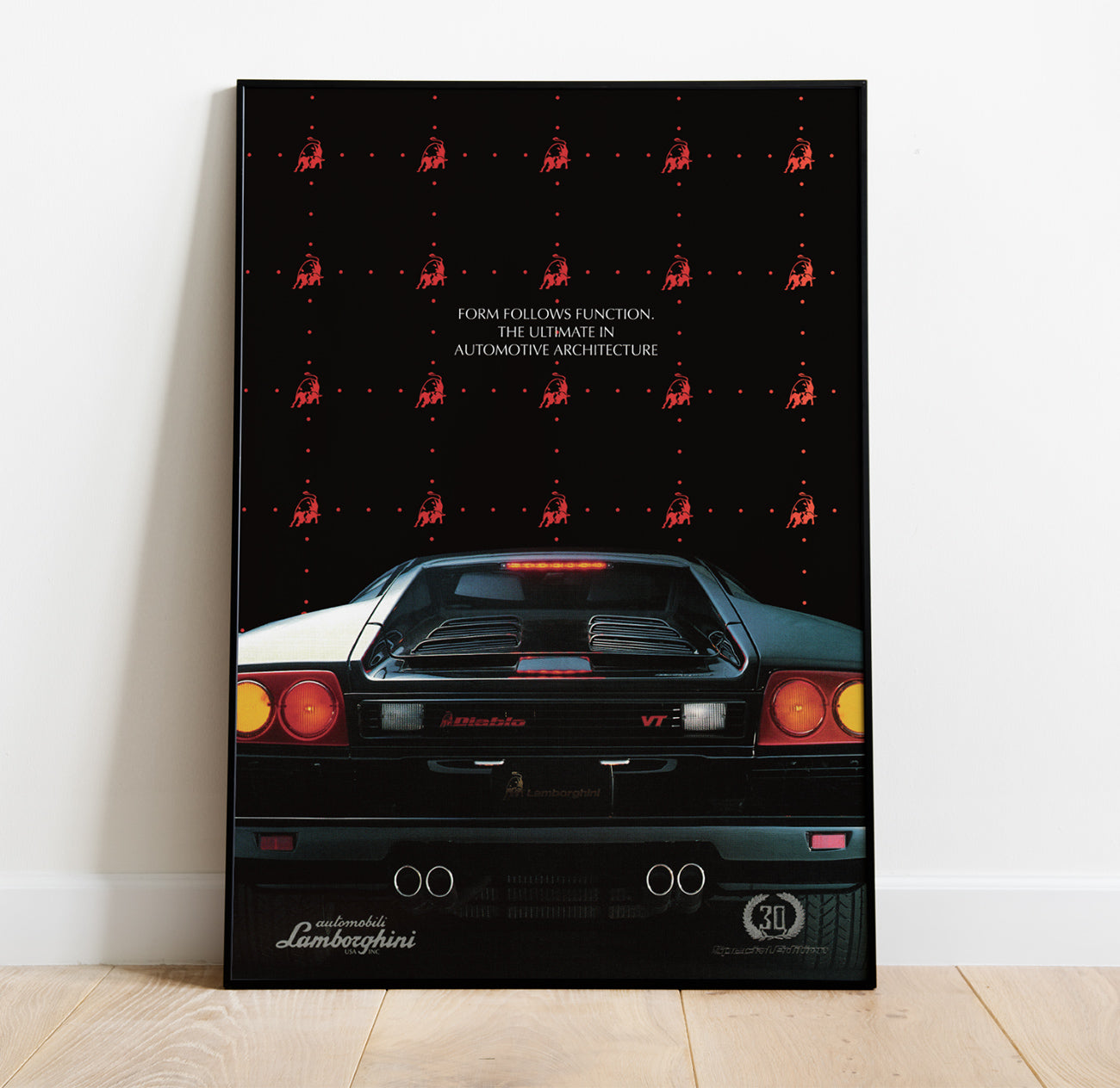 Lamborghini Diablo VT Vintage Poster