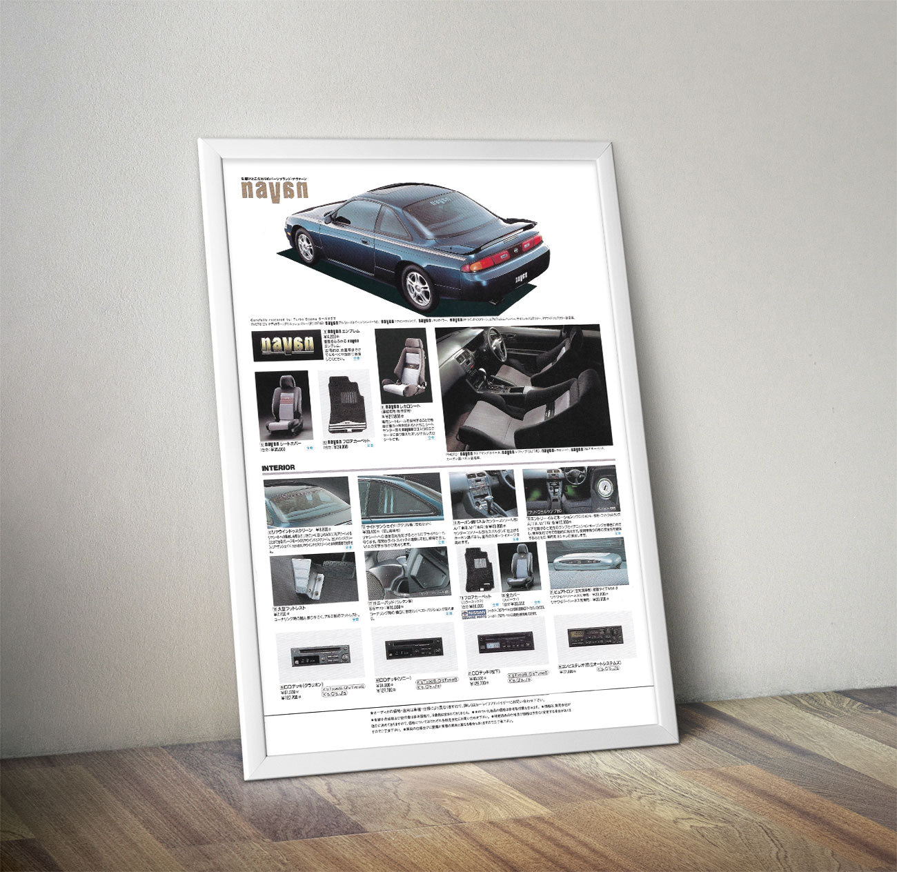 Nissan Silvia S14 Parts Vintage Poster