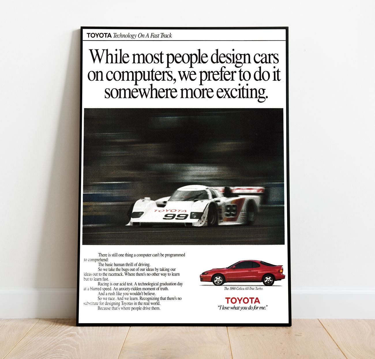 Toyota AD Vintage Poster