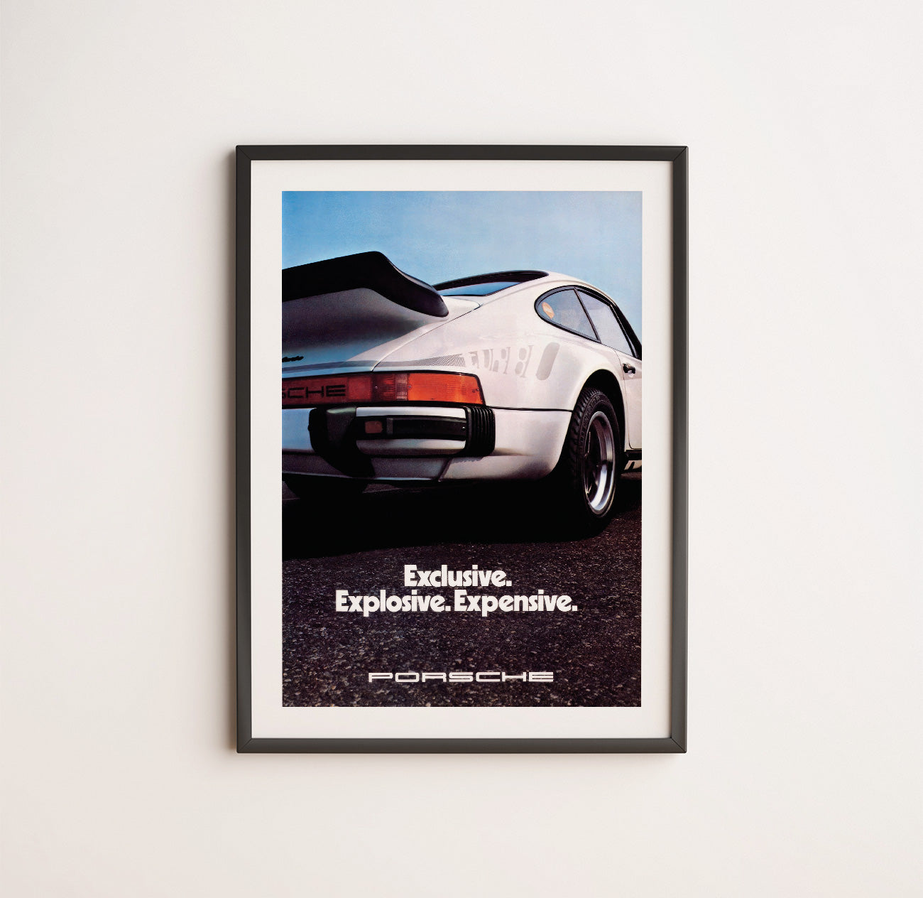 Porsche 911 930 Turbo Ad Vintage Poster