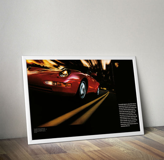 Porsche 911 Carrera 993 Vintage Ad Poster #2