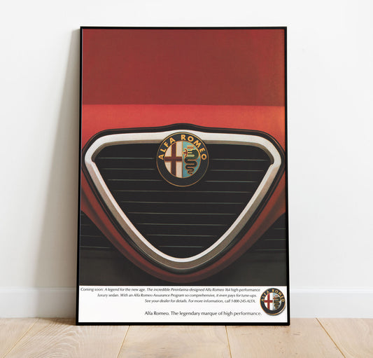 Alfa Romeo Ad Vintage Poster