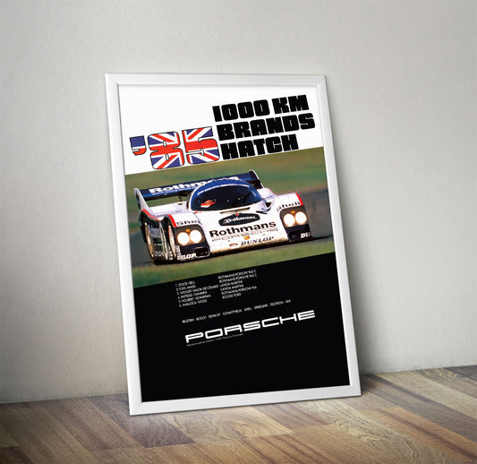 Brands Hatch 1986 - Porsche Celebrative Poster