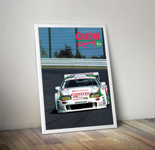Castrol Racing x Toyota Supra Vintage Ad Poster
