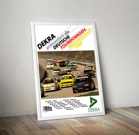 DTM Programme Cover 1989 Vintage Poster