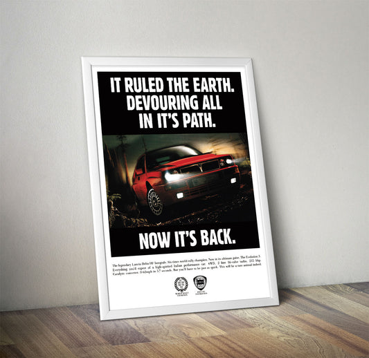 Lancia Delta Integrale Evo 2 UK Advert