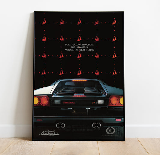 Lamborghini Diablo VT Vintage Poster