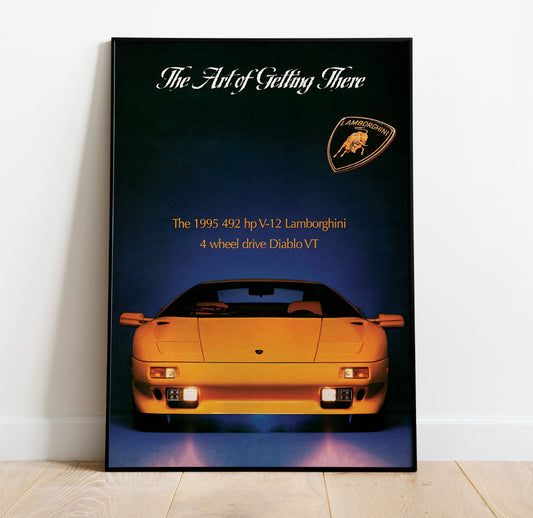 Lamborghini Diablo VT #2 Vintage Poster