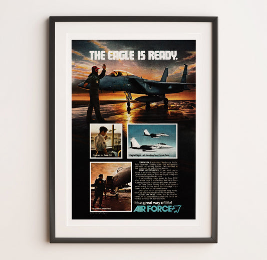 F-15 Strike Eagle #3 x USAF Vintage Poster