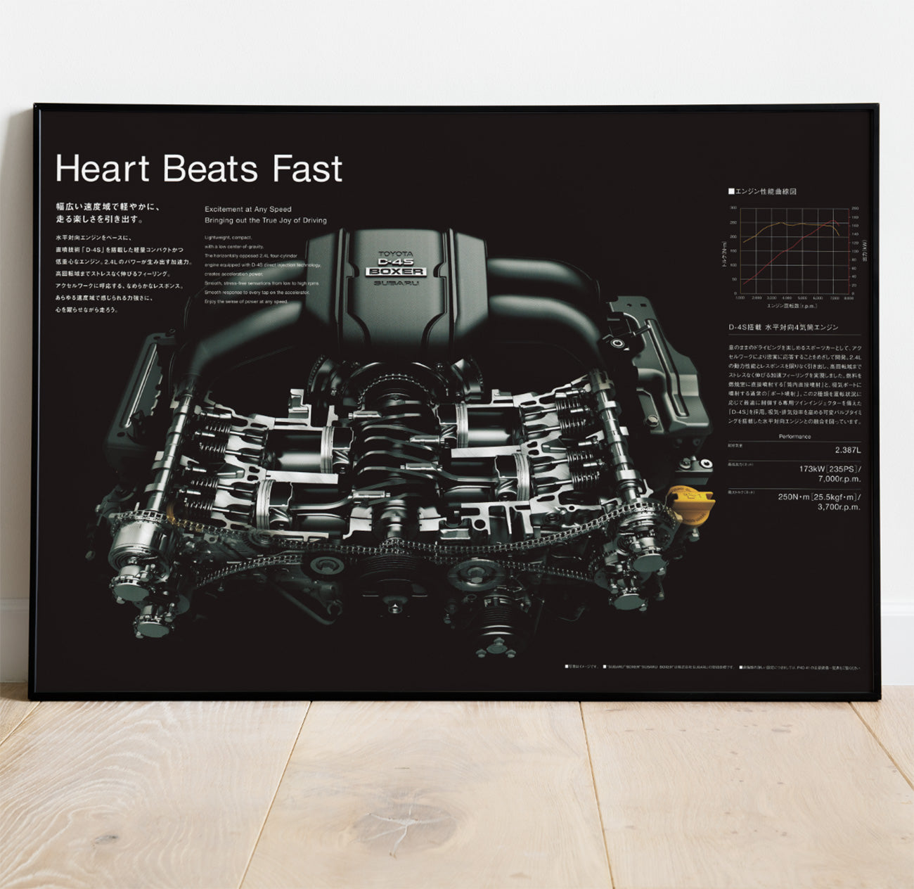 Toyota GR86 FA24 Engine Poster - Limited Edition