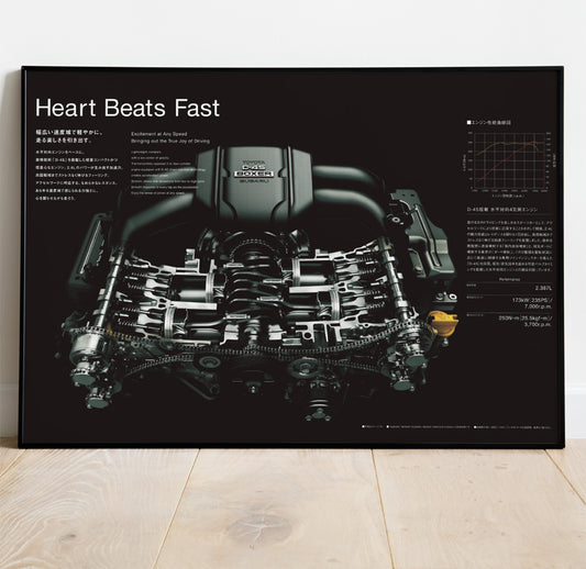 Toyota GR86 FA24 Engine Poster - Limited Edition