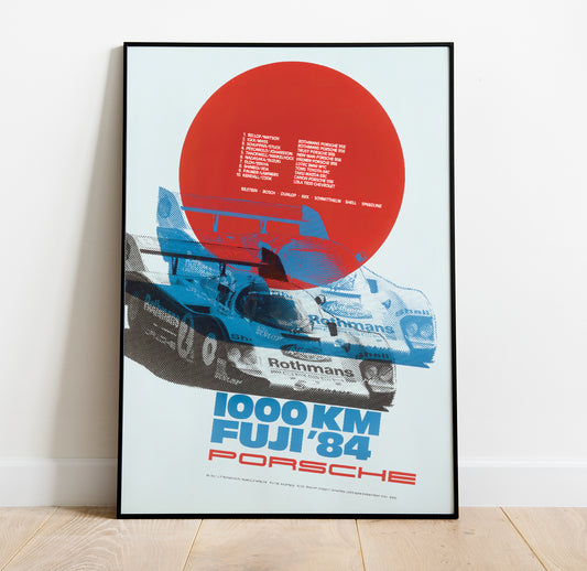 WEC 1984 Fuji 1000 KM Vintage Poster