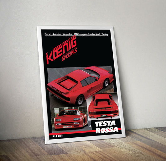 Koenig Specials Ferrari Testa Rossa 512 BBi Poster