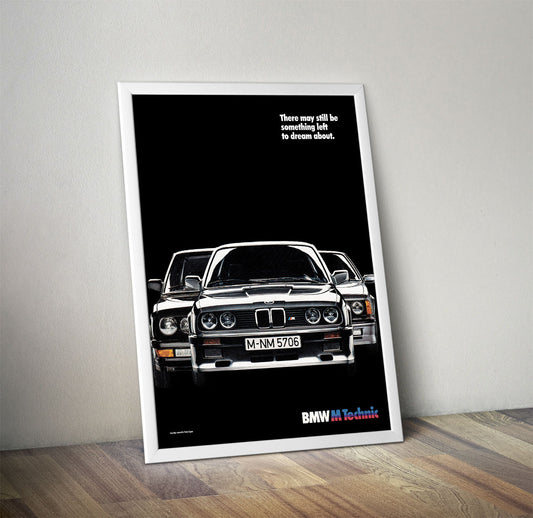 BMW M Technic Vintage Poster