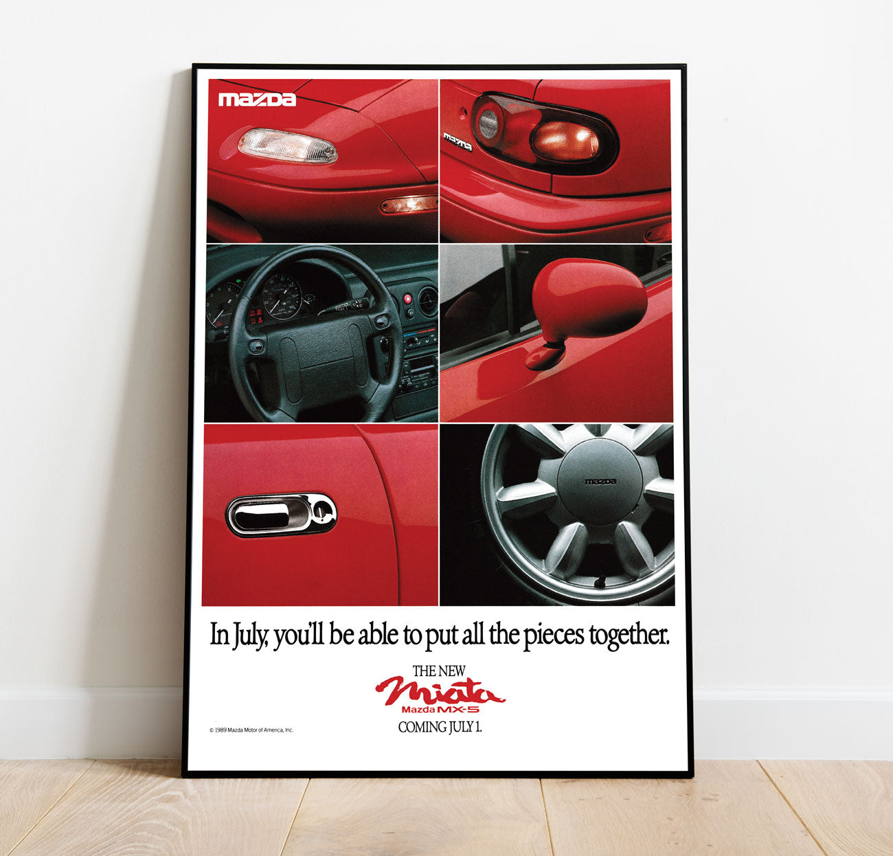 Mazda Miata MX-5 NA Vintage Poster