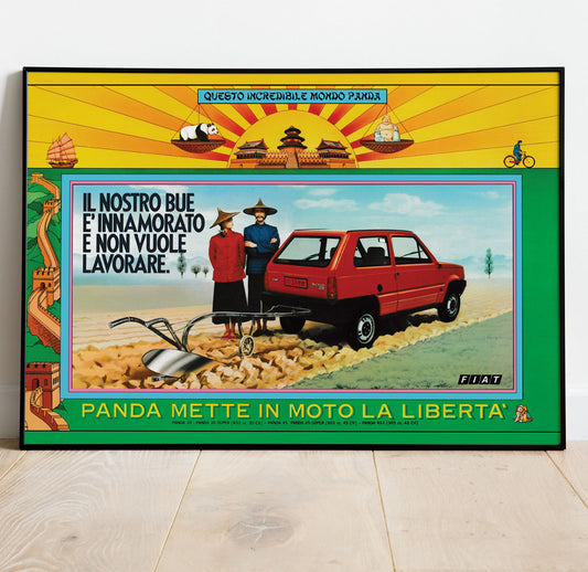 Fiat Panda (Prima Serie) Vintage Poster