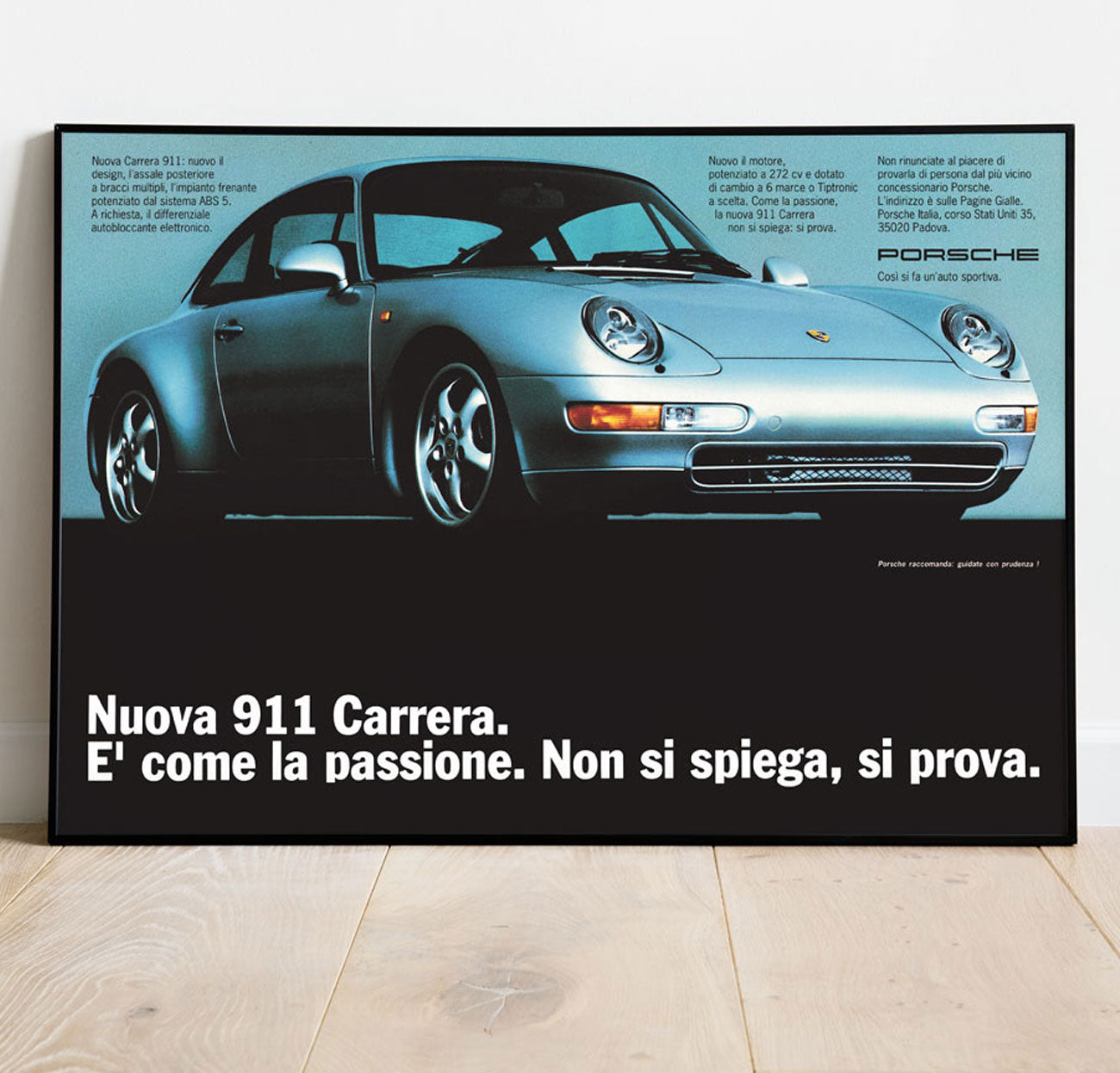 Porsche 993 Vintage Poster