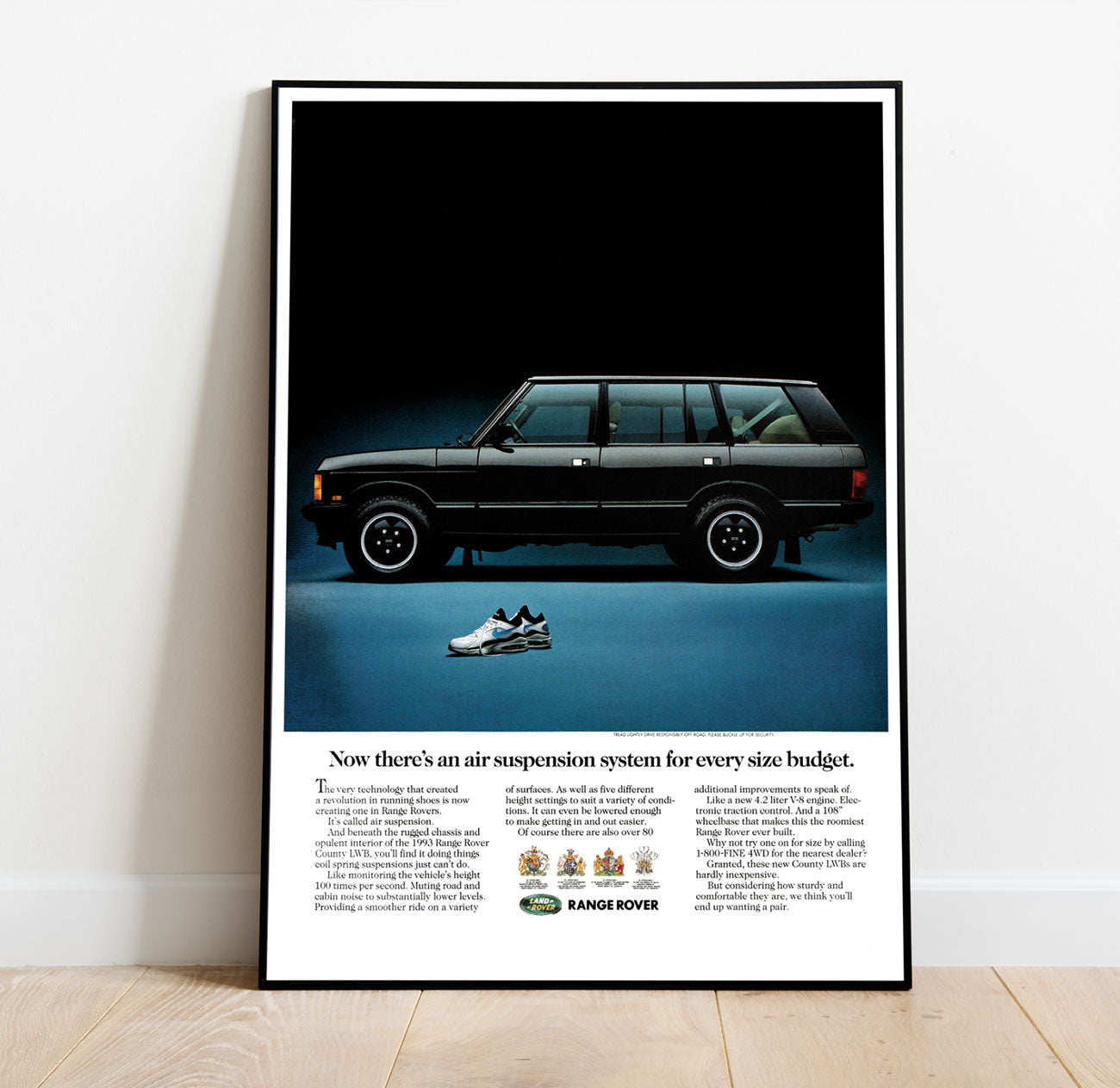 Nike Air Max 1993 x Range Rover Vintage Poster