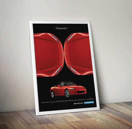 Honda S2000 Ad Vintage Poster