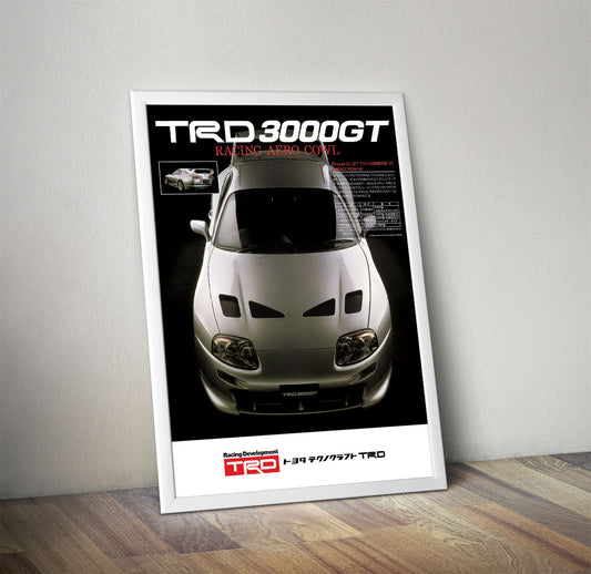 TRD 3000GT Toyota Supra Vintage Poster