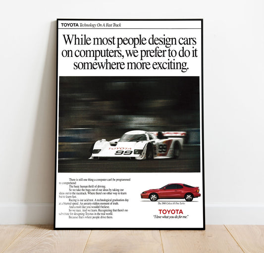 Toyota AD Vintage Poster