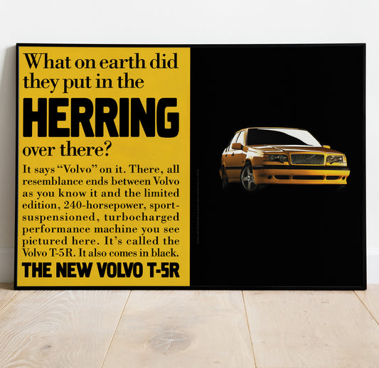 Volvo T-5R Vintage Poster